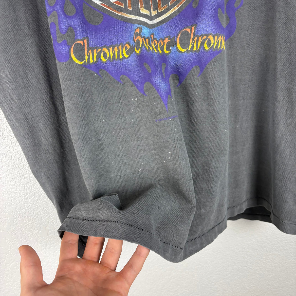 Smoked 1993 Chrome Sweet Chrome Harley Tee - XL