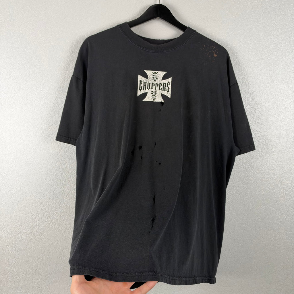 Thrashed 90s West Coast Choppers Bootleg Tshirt - XL