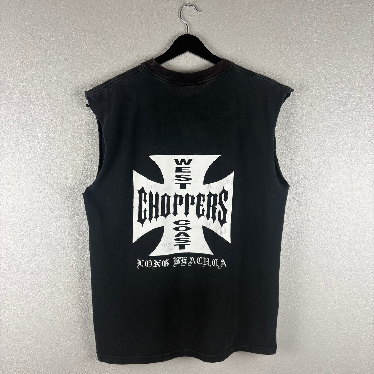 2000s Two Tone OG West Coast Choppers Bootleg Cut Off Tshirt - L