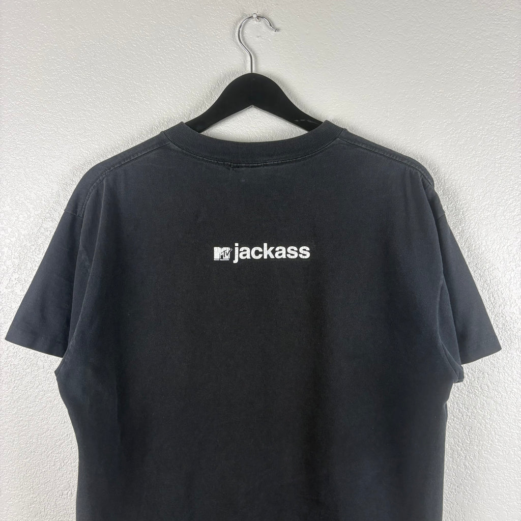 90s Johnny Knoxville Jackass Promo Tee - L