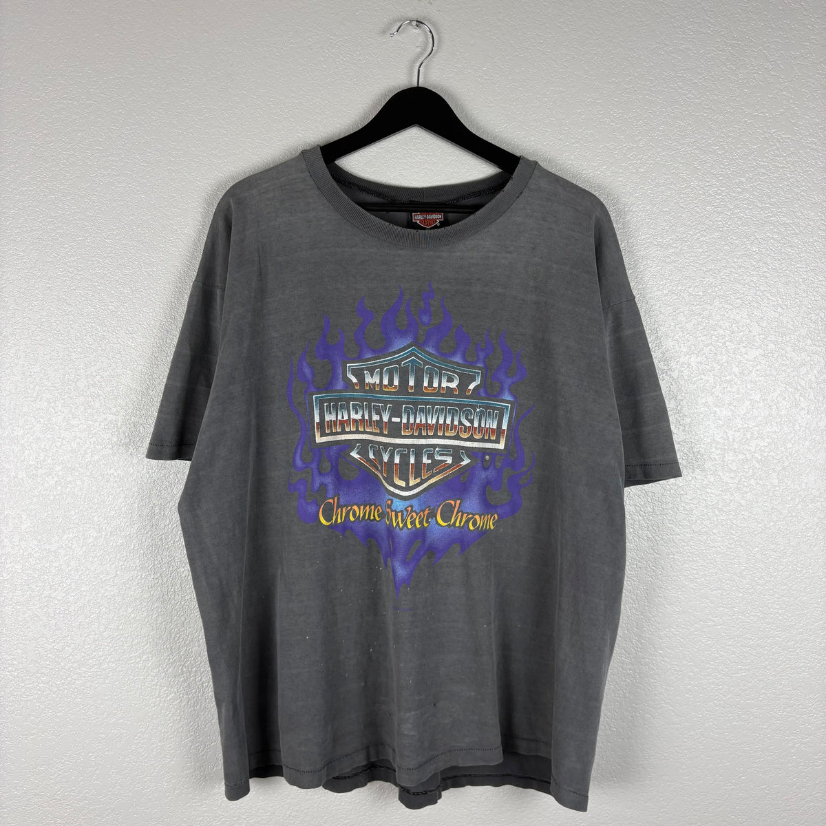 Smoked 1993 Chrome Sweet Chrome Harley Tee - XL