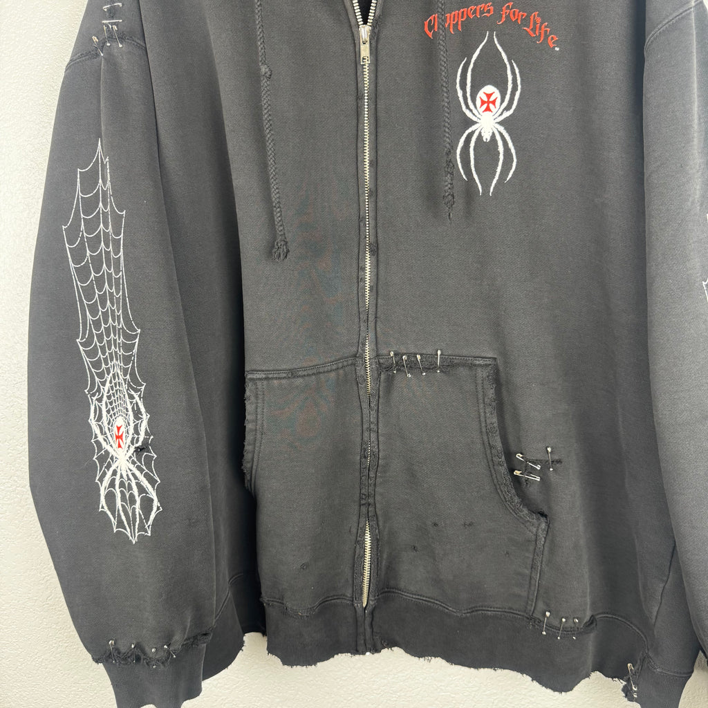 Thrashed West Coast Choppers Spider Zip Up - XL/XXL
