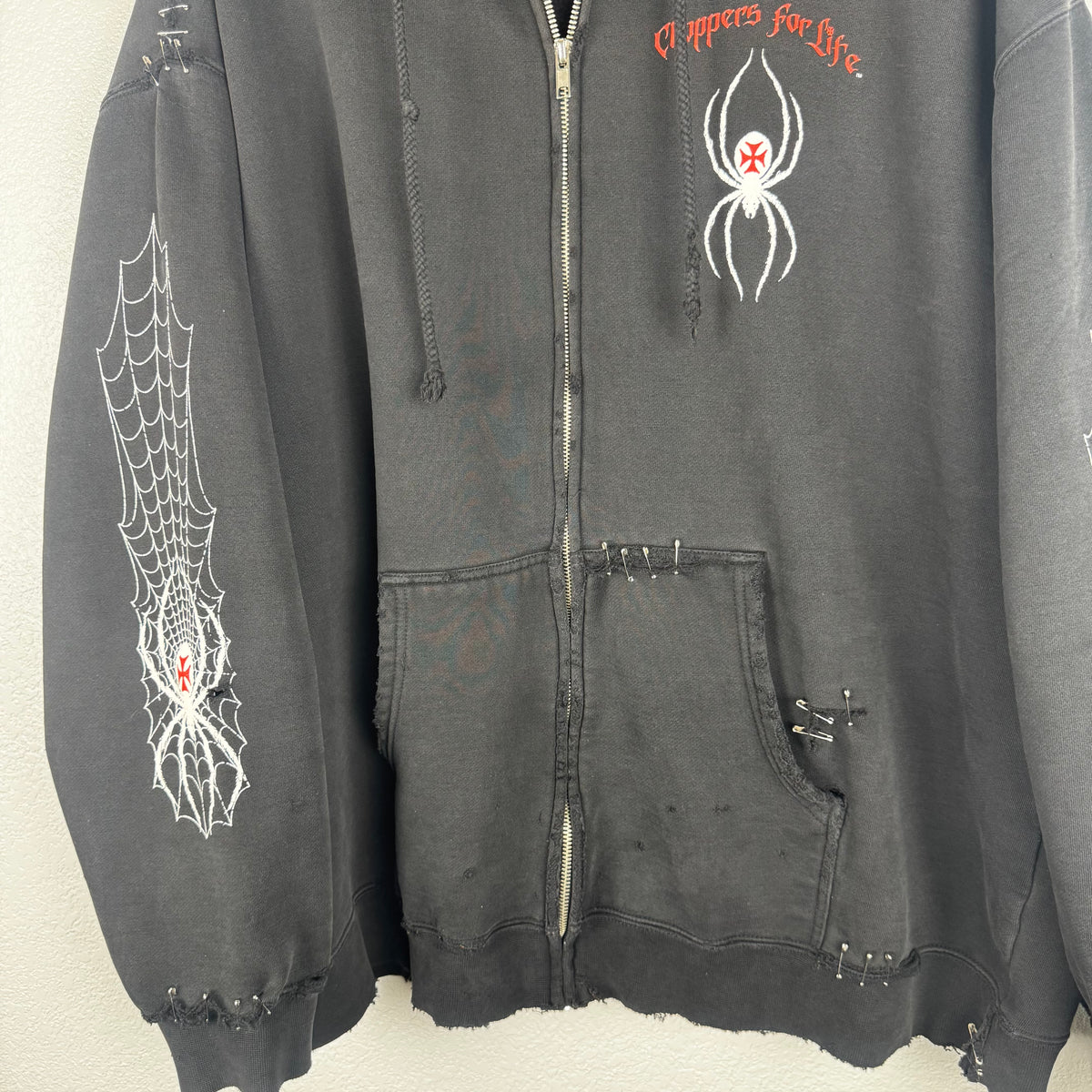 Thrashed West Coast Choppers Spider Zip Up - XL/XXL