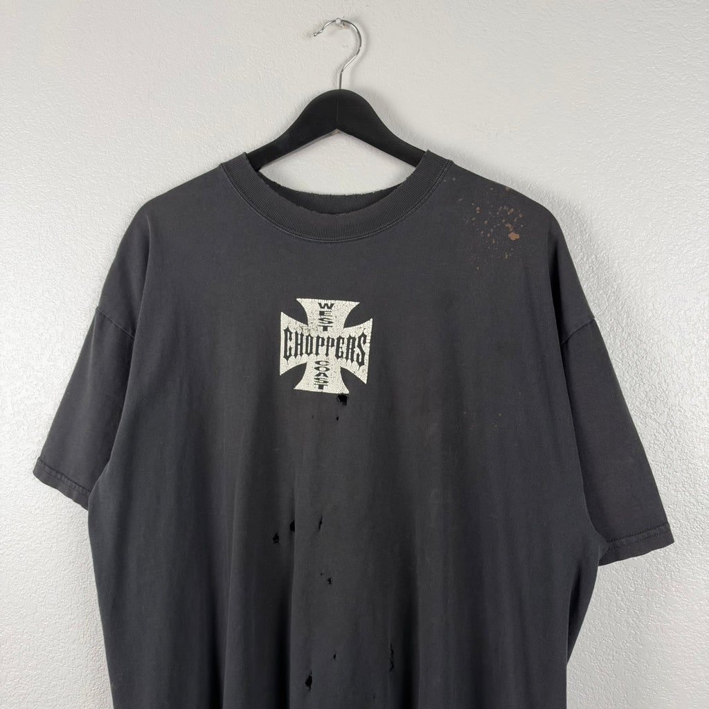 Thrashed 90s West Coast Choppers Bootleg Tshirt - XL