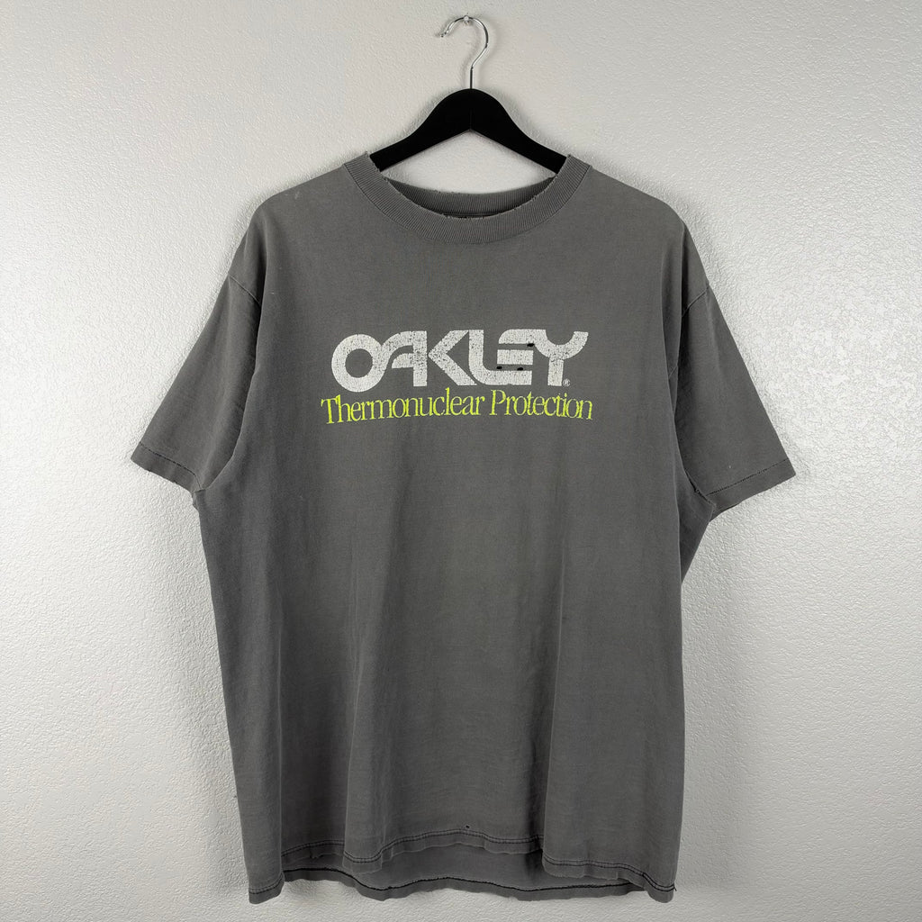 Smoked Early 90s Oakley Software Thermonuclear Protection Shirt - XL