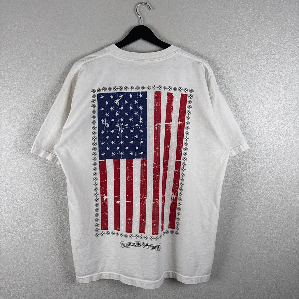 2000s Vintage Chrome Hearts USA Pocket Tee - XL