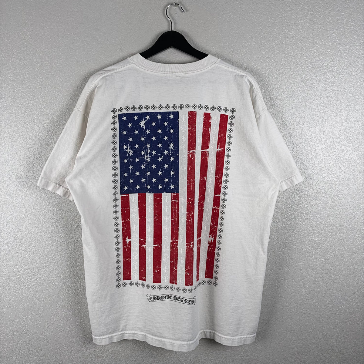 2000s Vintage Chrome Hearts USA Pocket Tee - XL