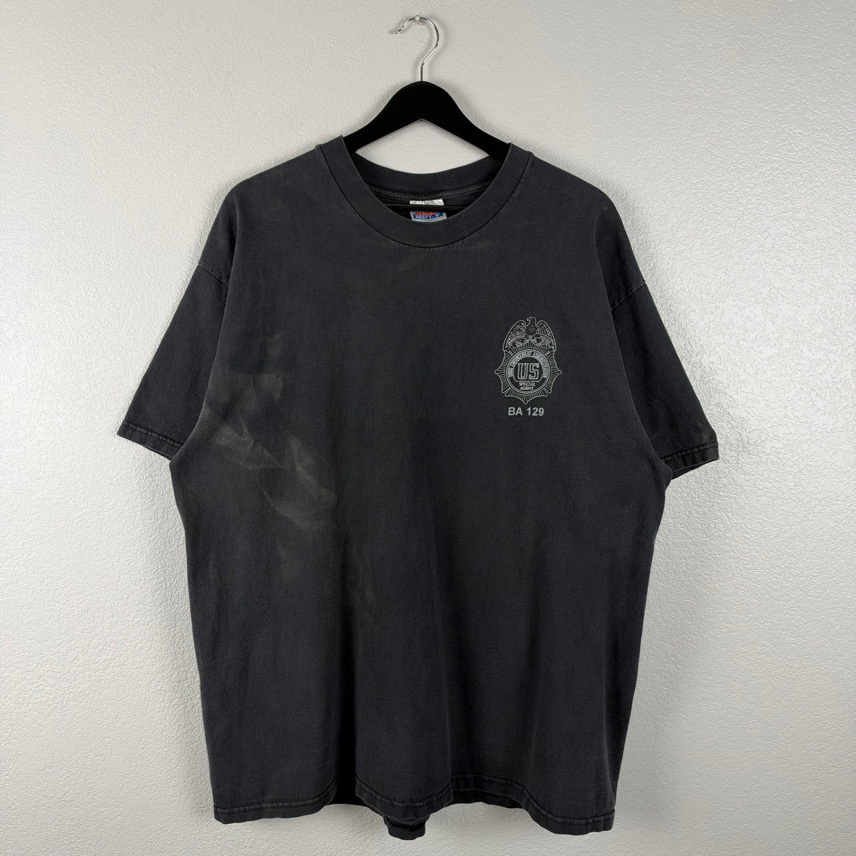 2000s Faded Black SWAT Tshirt - XL