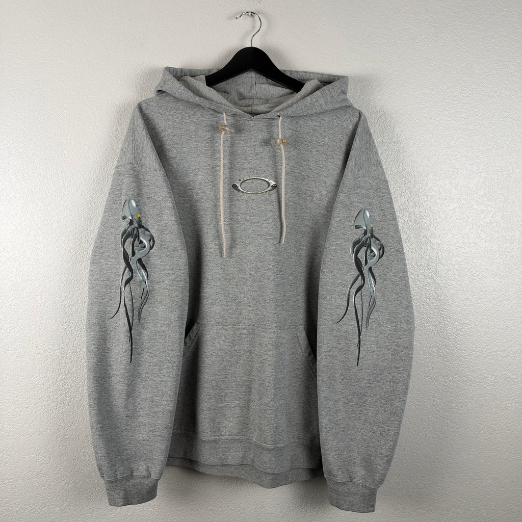 Gray Oakley Software Cyber Squid Hoodie - XL