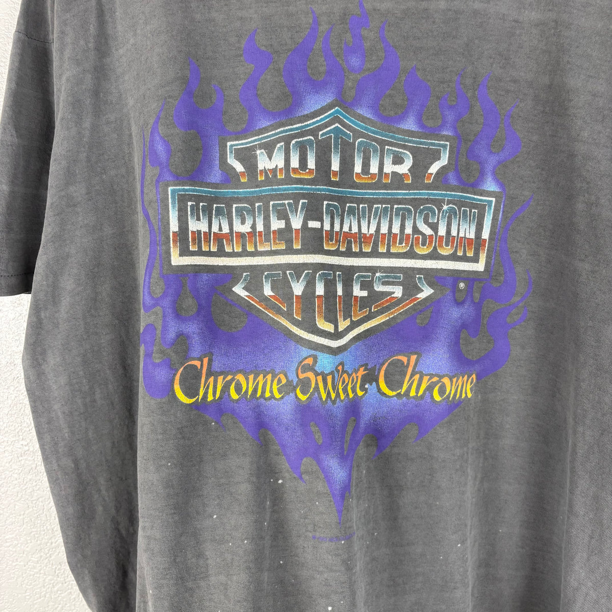 Smoked 1993 Chrome Sweet Chrome Harley Tee - XL