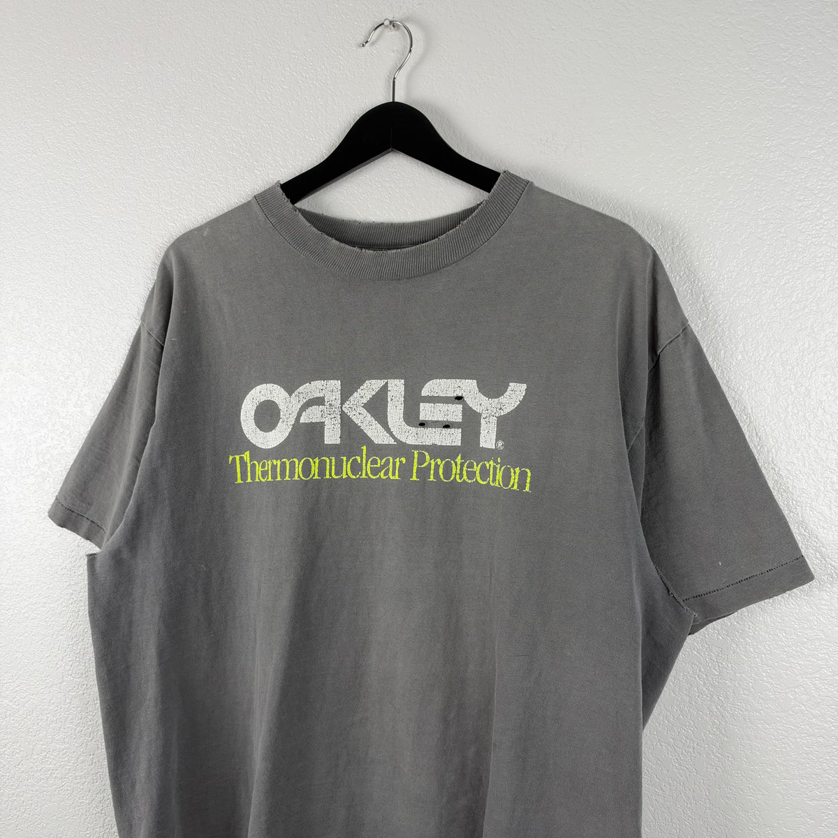 Smoked Early 90s Oakley Software Thermonuclear Protection Shirt - XL