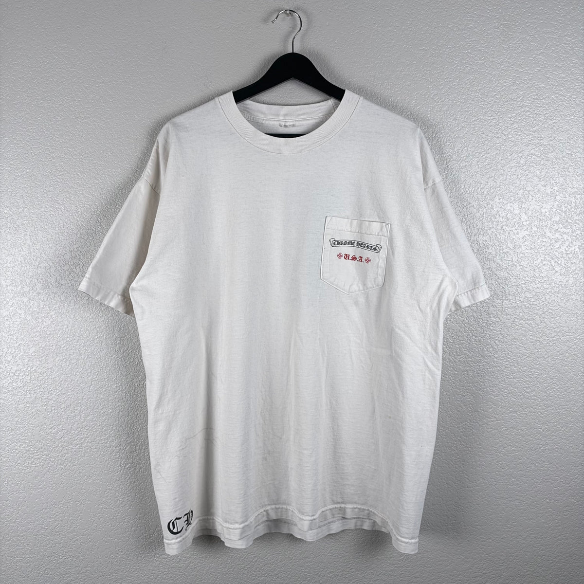 2000s Vintage Chrome Hearts USA Pocket Tee - XL