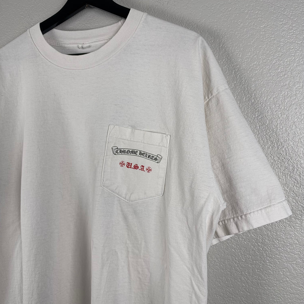 2000s Vintage Chrome Hearts USA Pocket Tee - XL