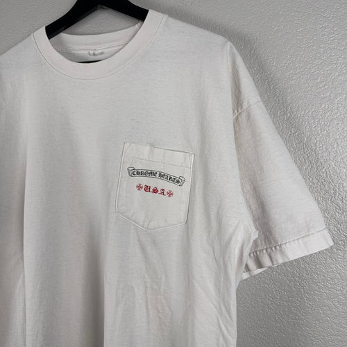 2000s Vintage Chrome Hearts USA Pocket Tee - XL