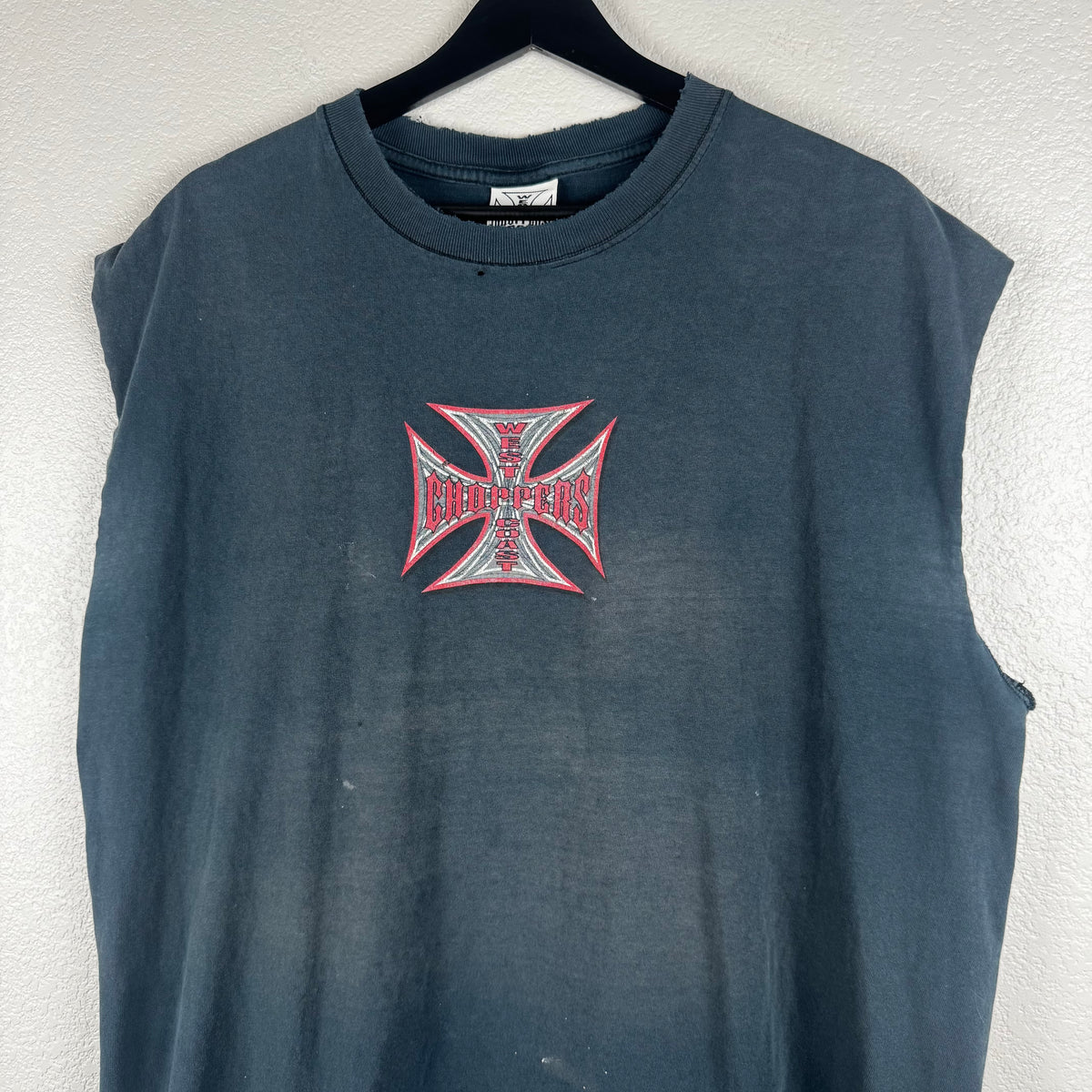 Smoked West Coast Choppers Cut Off - XL