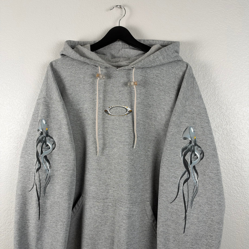 Gray Oakley Software Cyber Squid Hoodie - XL