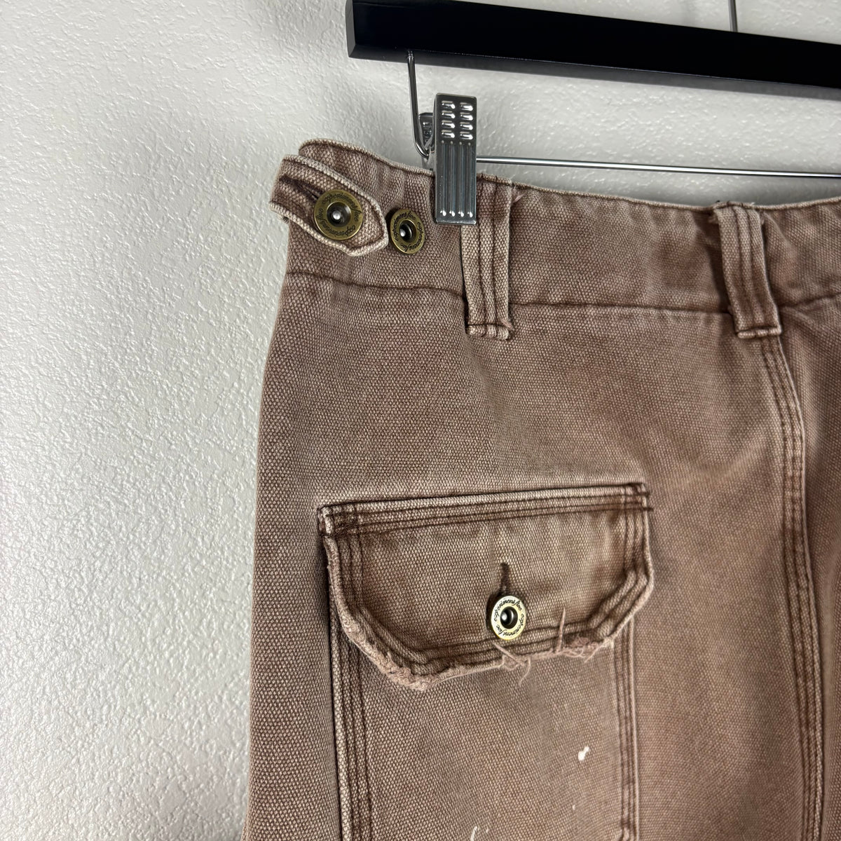 Modern Faded Brown Paint Splatter Experiment 5 Instagram Brand Pants - 33x30