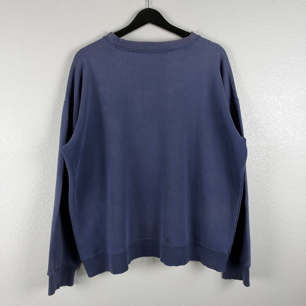 Grail 90s Faded Navy Supreme x Burberry Bootleg Crewneck - XL
