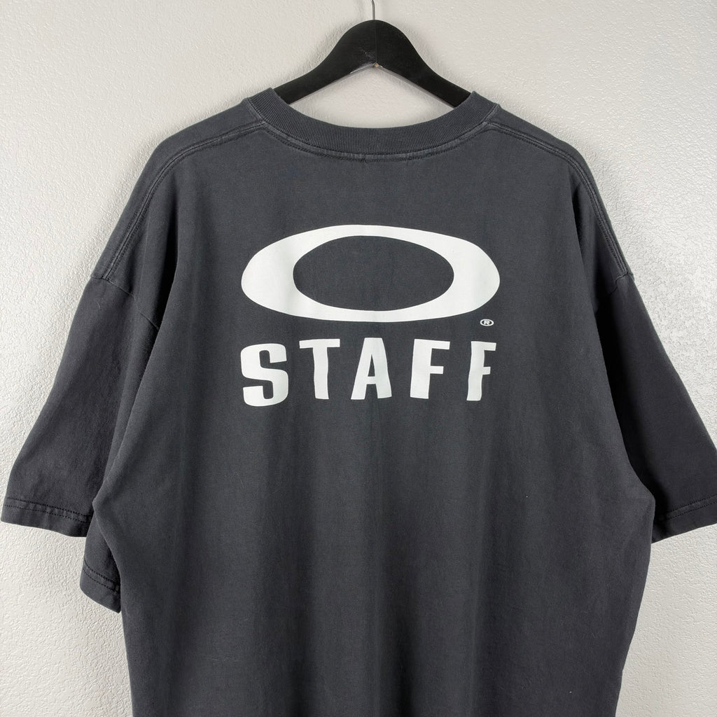 90s Black Oakley Software Staff Exclusive Tshirt - XXL