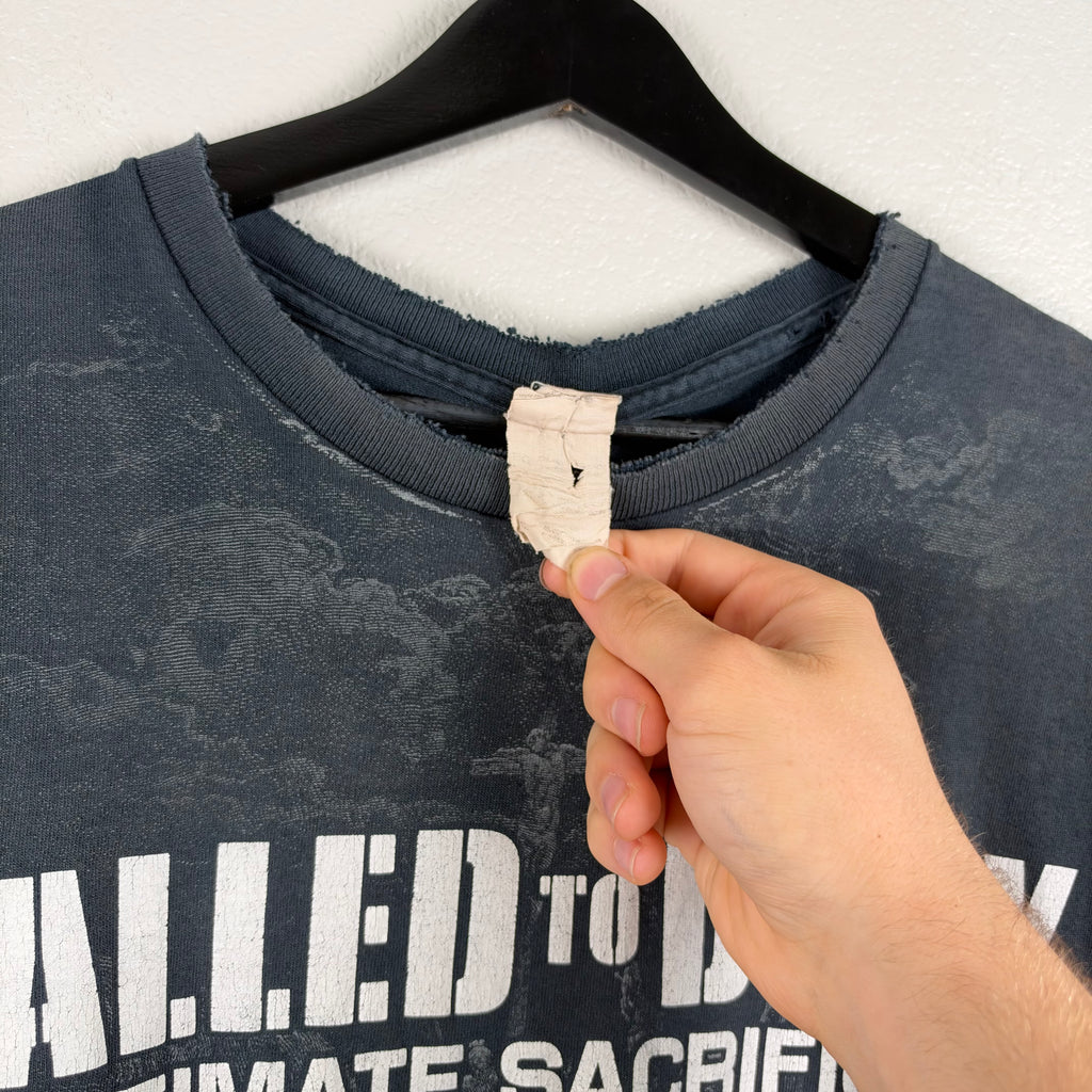 2000s Faded Call of Duty Jesus Parody Tshirt - XL
