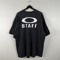 90s Black Oakley Software Staff Exclusive Tshirt - XXL