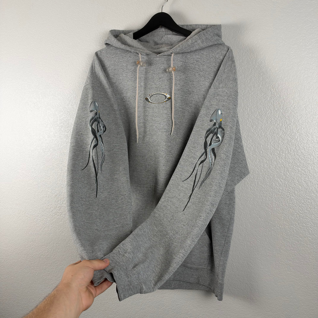 Gray Oakley Software Cyber Squid Hoodie - XL