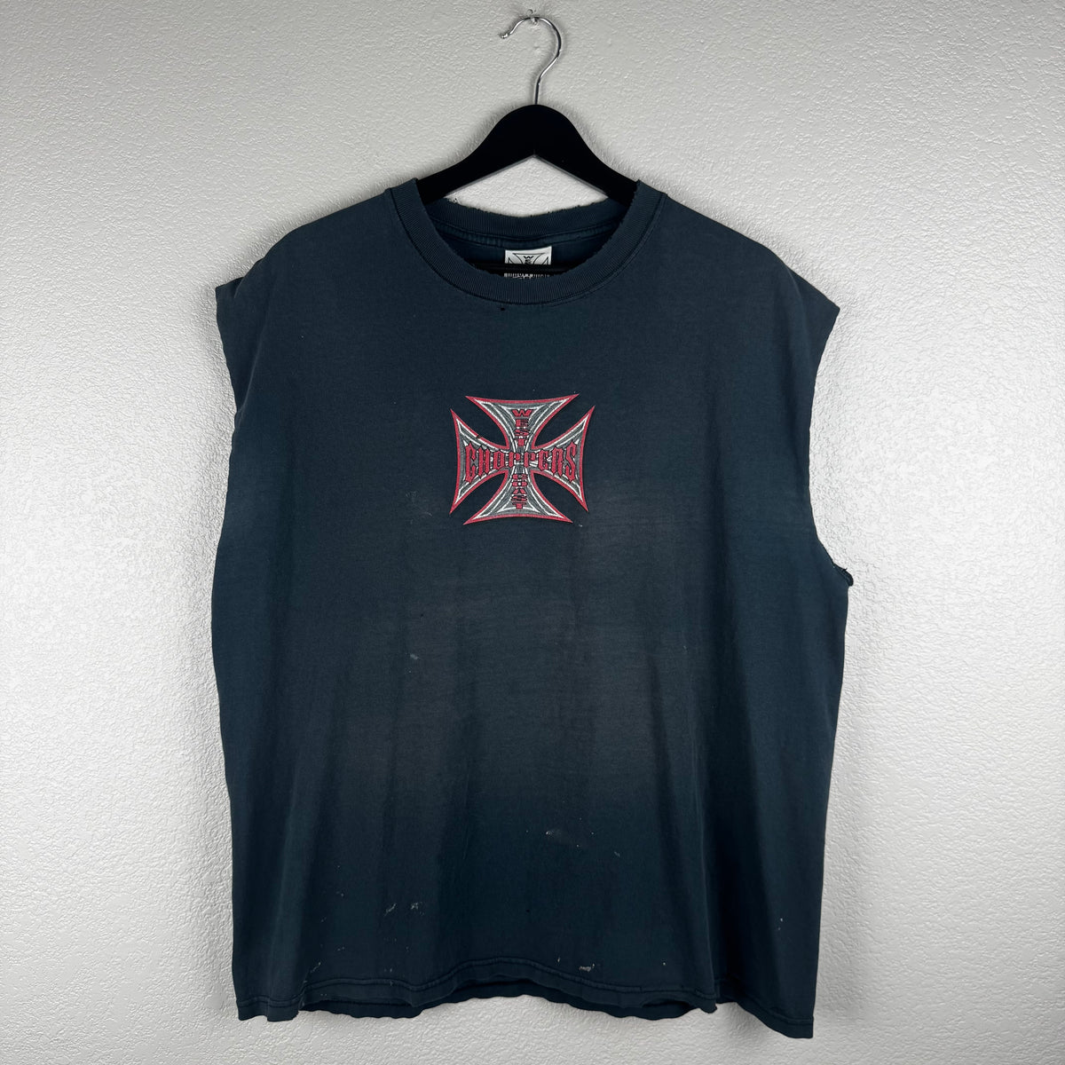 Smoked West Coast Choppers Cut Off - XL