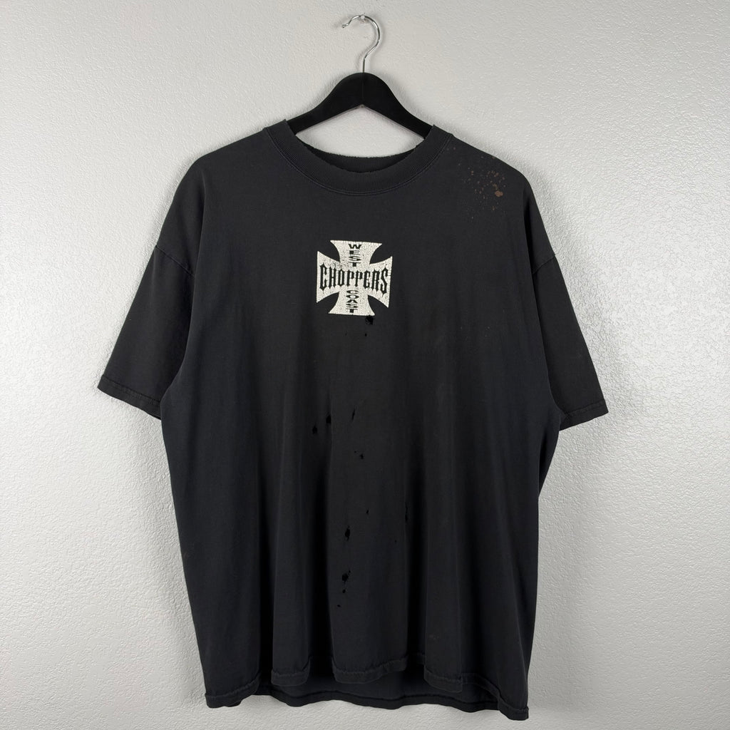 Thrashed 90s West Coast Choppers Bootleg Tshirt - XL