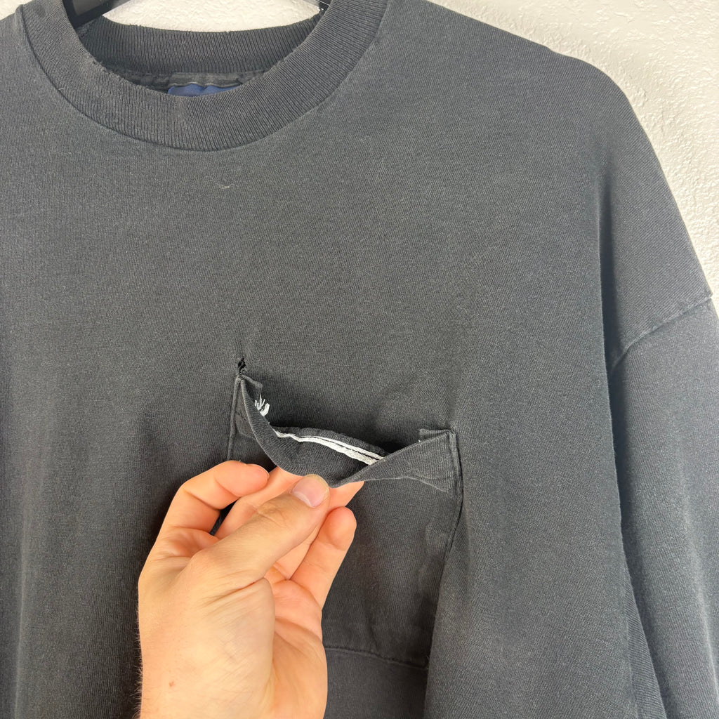 90s Boxy Selvedge Pocket Tee - XL