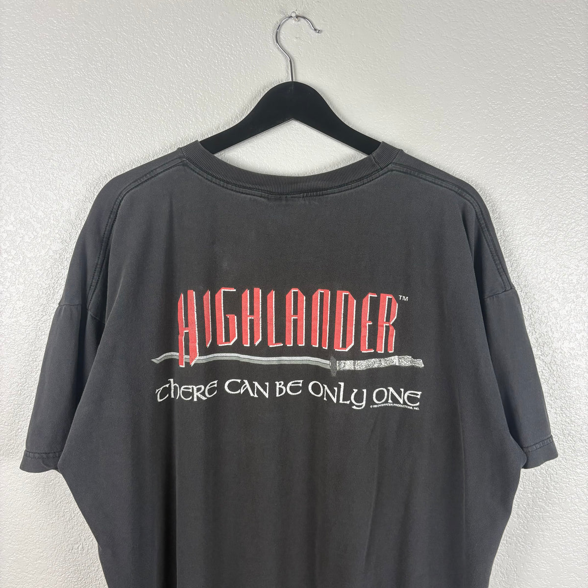 90s Highlander Sword Spiral Tshirt - XL