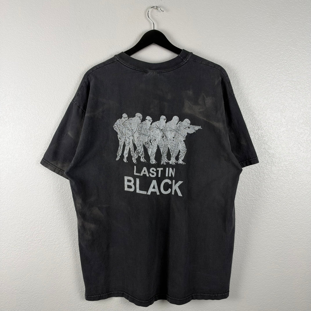 2000s Faded Black SWAT Tshirt - XL