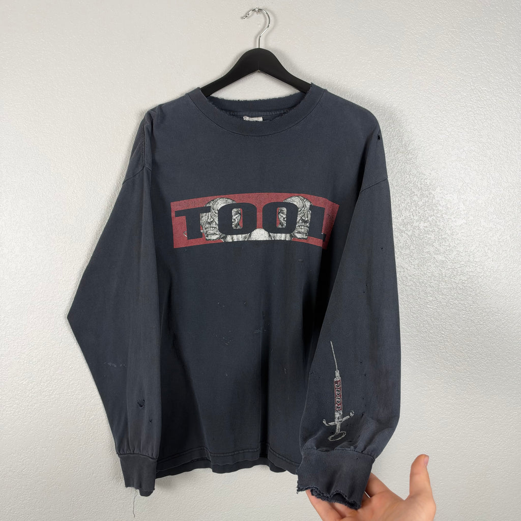 Thrashed 90s Medicine Twins Tool Syringe Longsleeve -XL