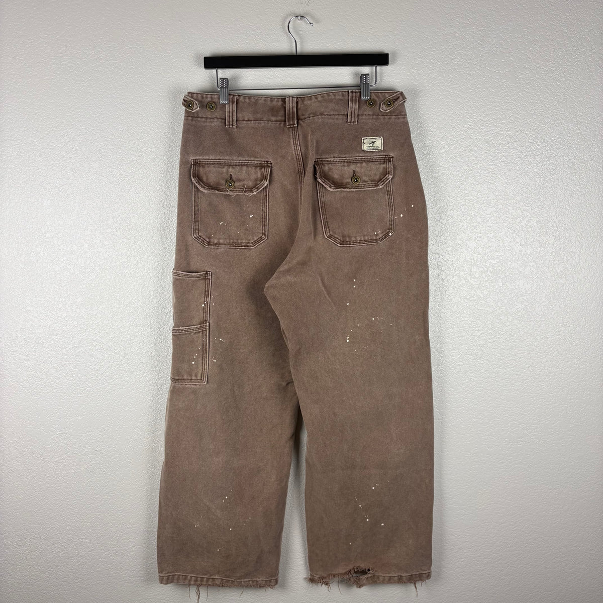 Modern Faded Brown Paint Splatter Experiment 5 Instagram Brand Pants - 33x30