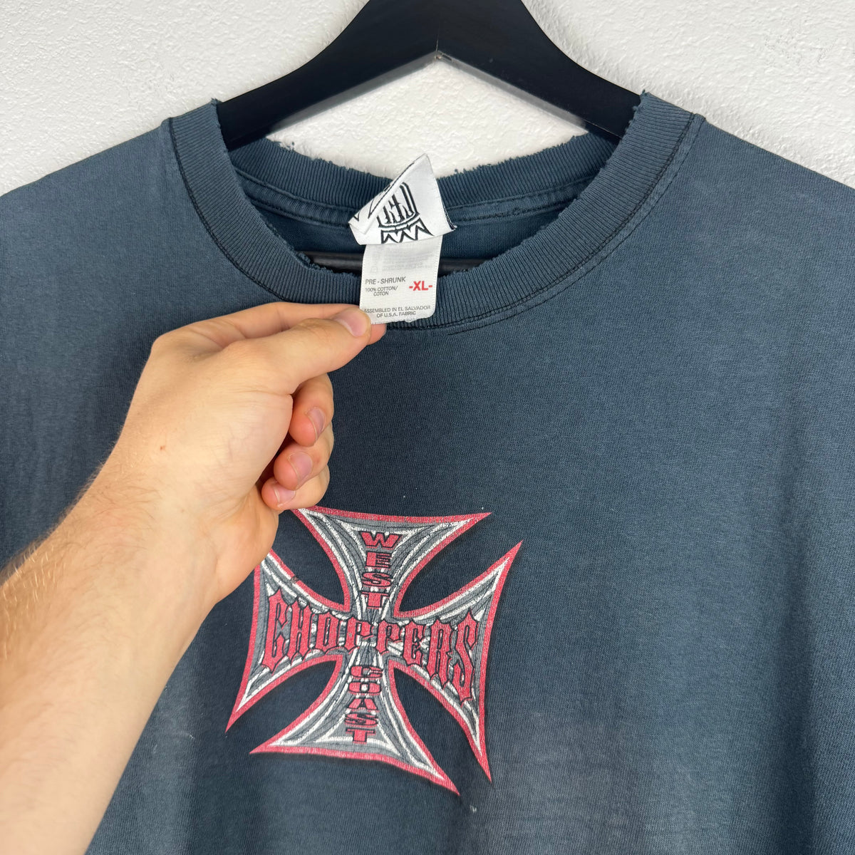 Smoked West Coast Choppers Cut Off - XL