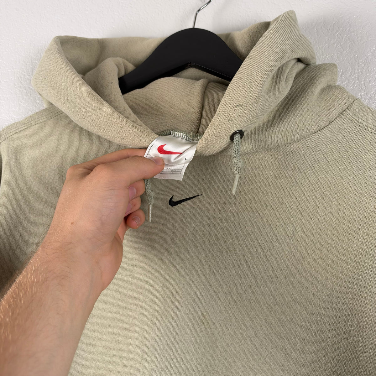 90s Pistachio Nike Center Swoosh Hoodie - XL