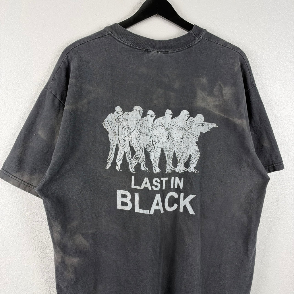2000s Faded Black SWAT Tshirt - XL