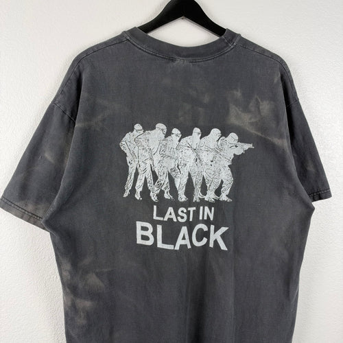 2000s Faded Black SWAT Tshirt - XL