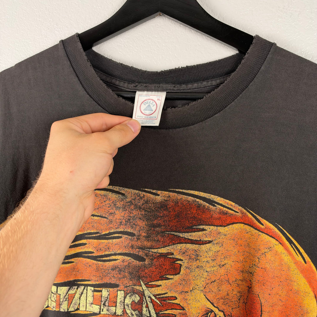 Faded Thrashed 90s Metallica Pushead Cut Off - XL