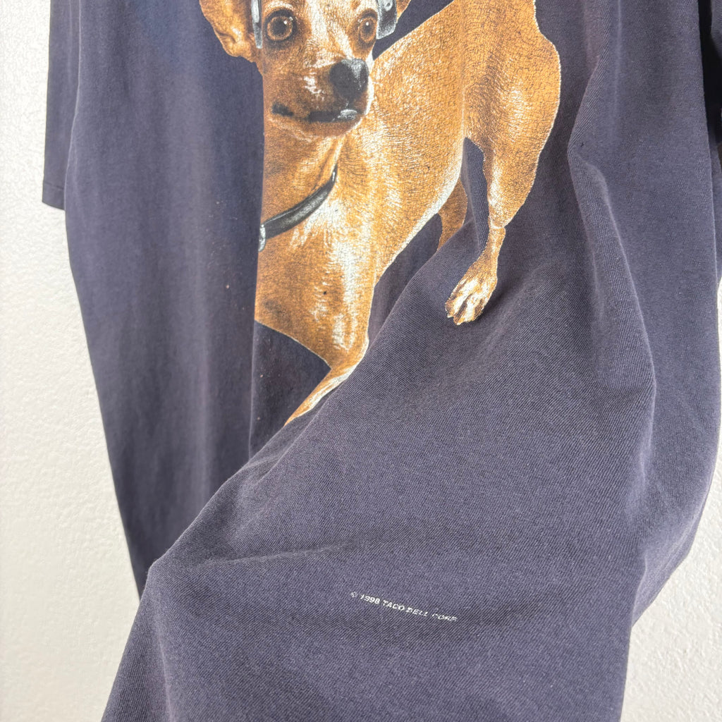 Faded 1998 Taco Bell Chihuahua Prom Tshirt - L