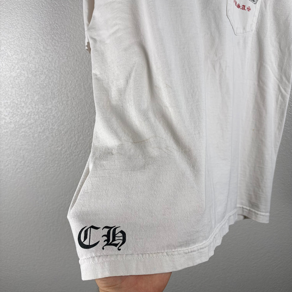 2000s Vintage Chrome Hearts USA Pocket Tee - XL