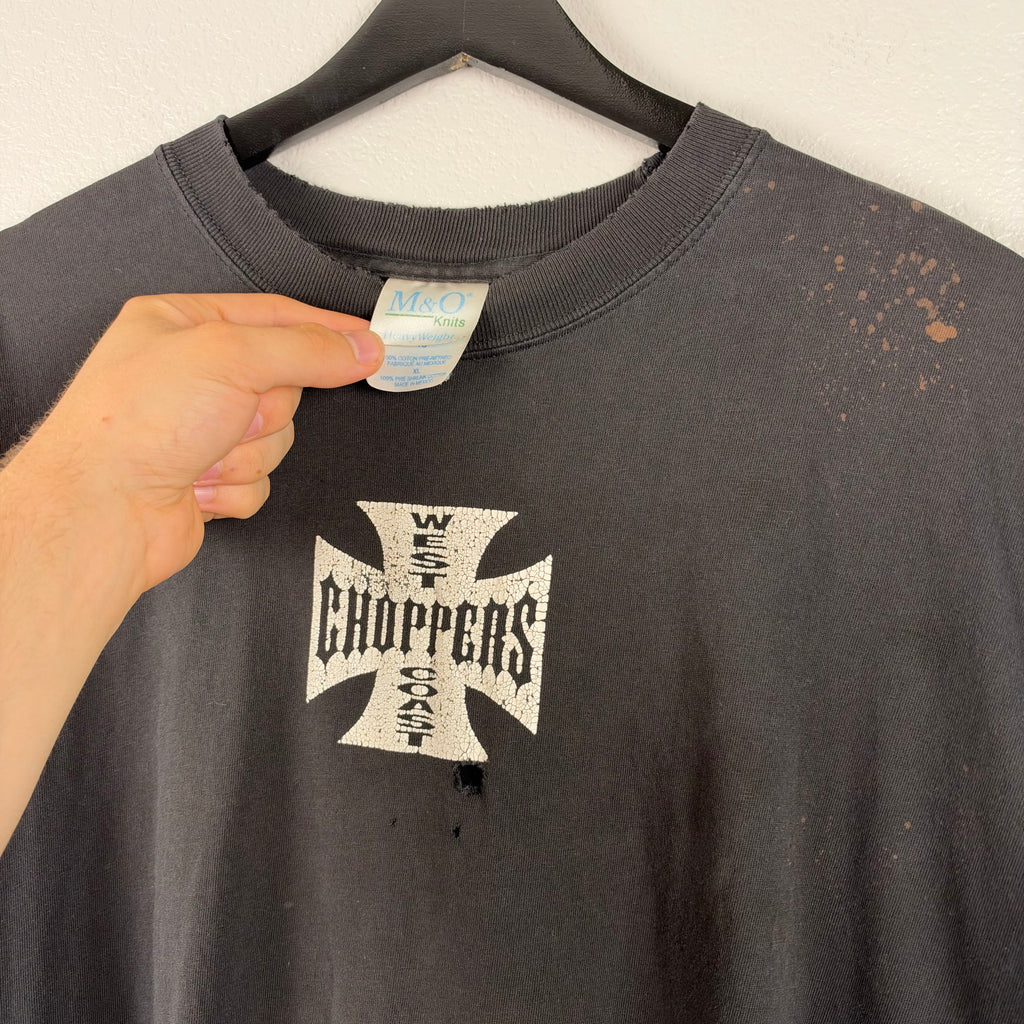 Thrashed 90s West Coast Choppers Bootleg Tshirt - XL