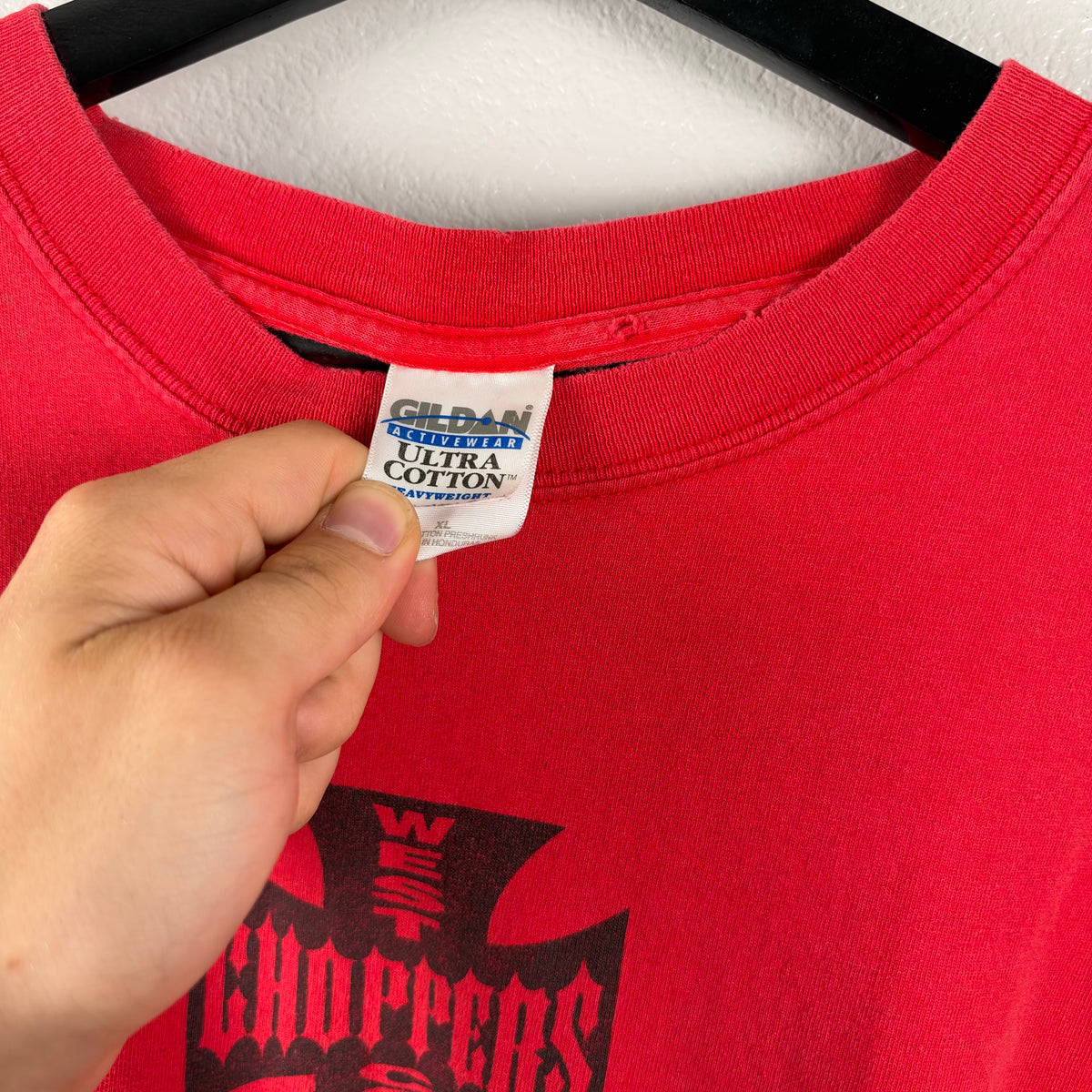 Faded Red West Coast Choppers OG Tshirt - XL