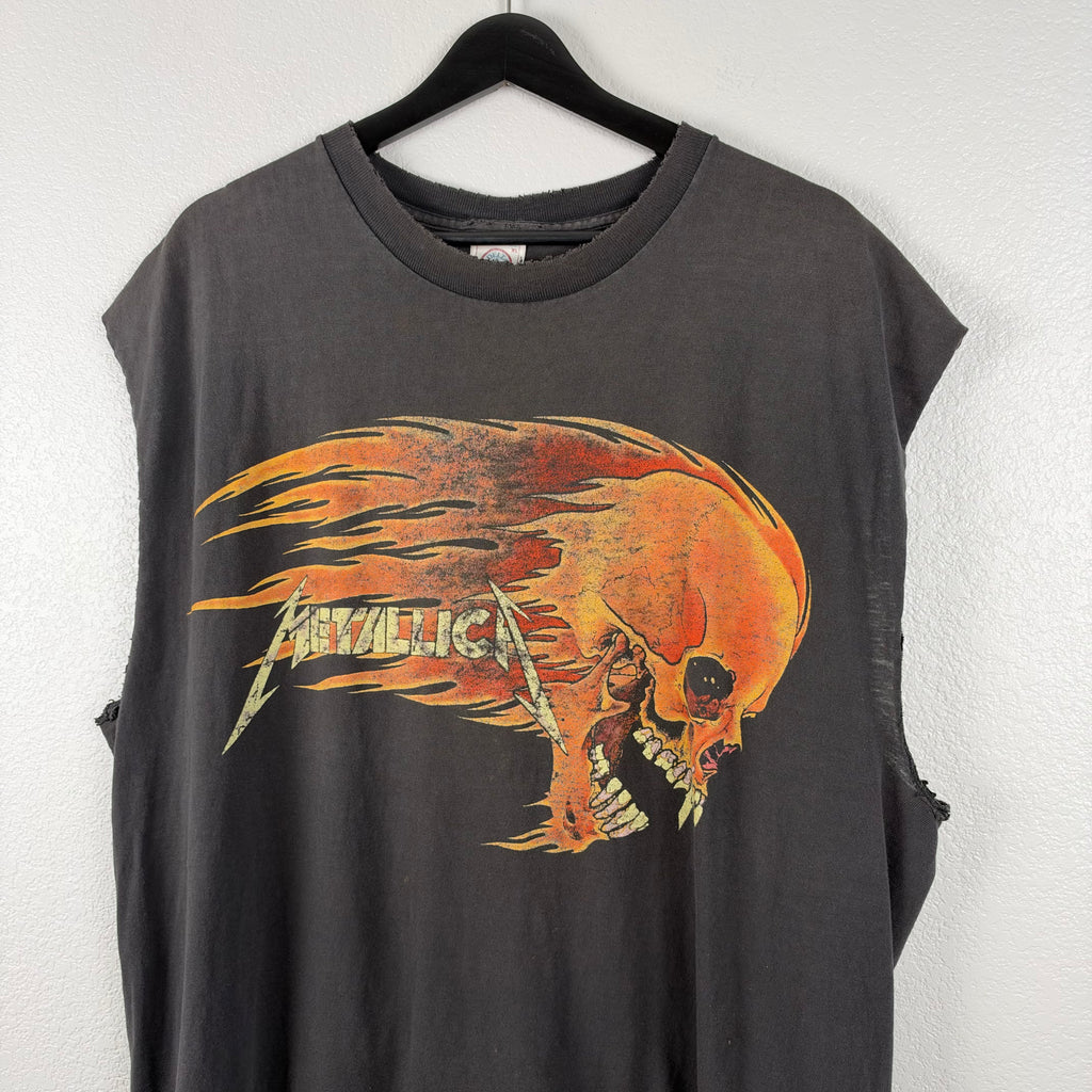 Faded Thrashed 90s Metallica Pushead Cut Off - XL