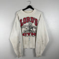 Early 90s Paint Splattered Lords Gym Crewneck - XL